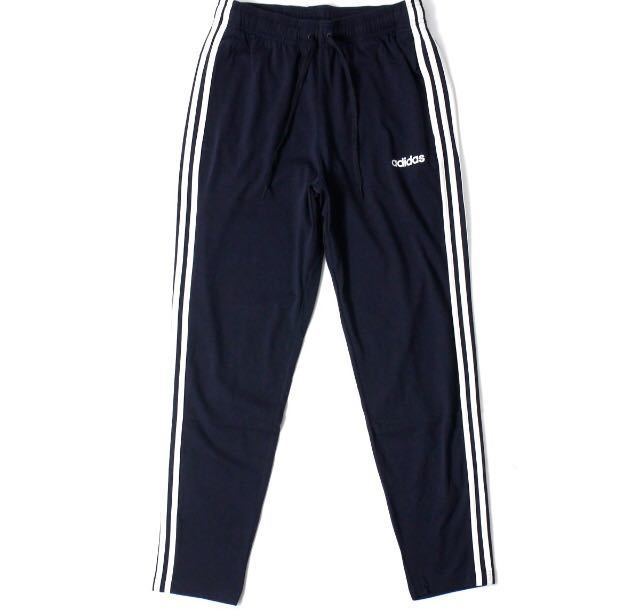 アディダス 3ストライプス テーパード パンツ XO 紺 adidas ジャージ ボトムス メンズ☆カラーネイビー☆未使用品★