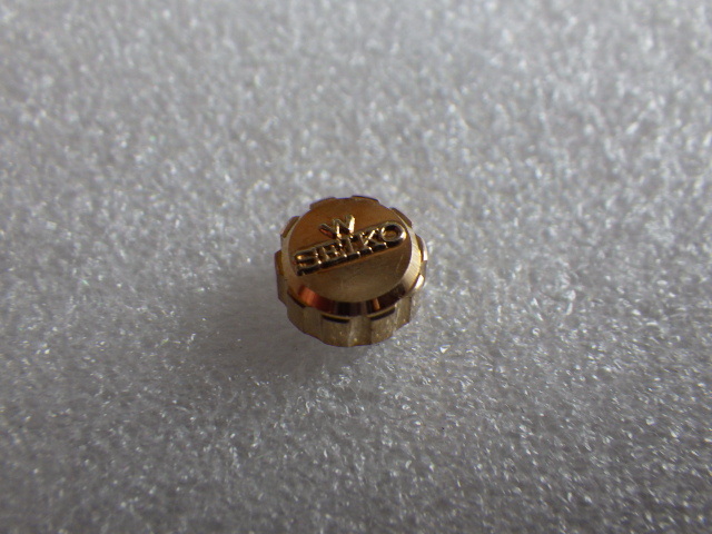 未使用　W SEIKO　キングセイコー　4420-9990　55W32D　純正　竜頭　金色　デッドストック 　v052814