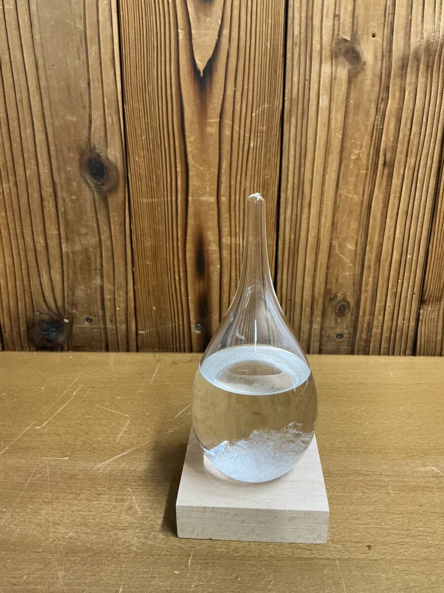 オブジェ　Storm Glass しずく型　天気予報ボトル　未使用保管品