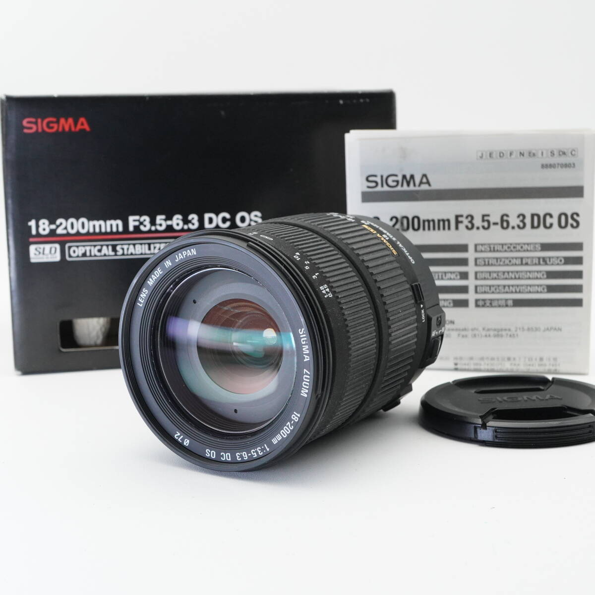 美品 SIGMA シグマ 18-200mm F3.5-6.3 DC OS キヤノン EFマウント #AA4737