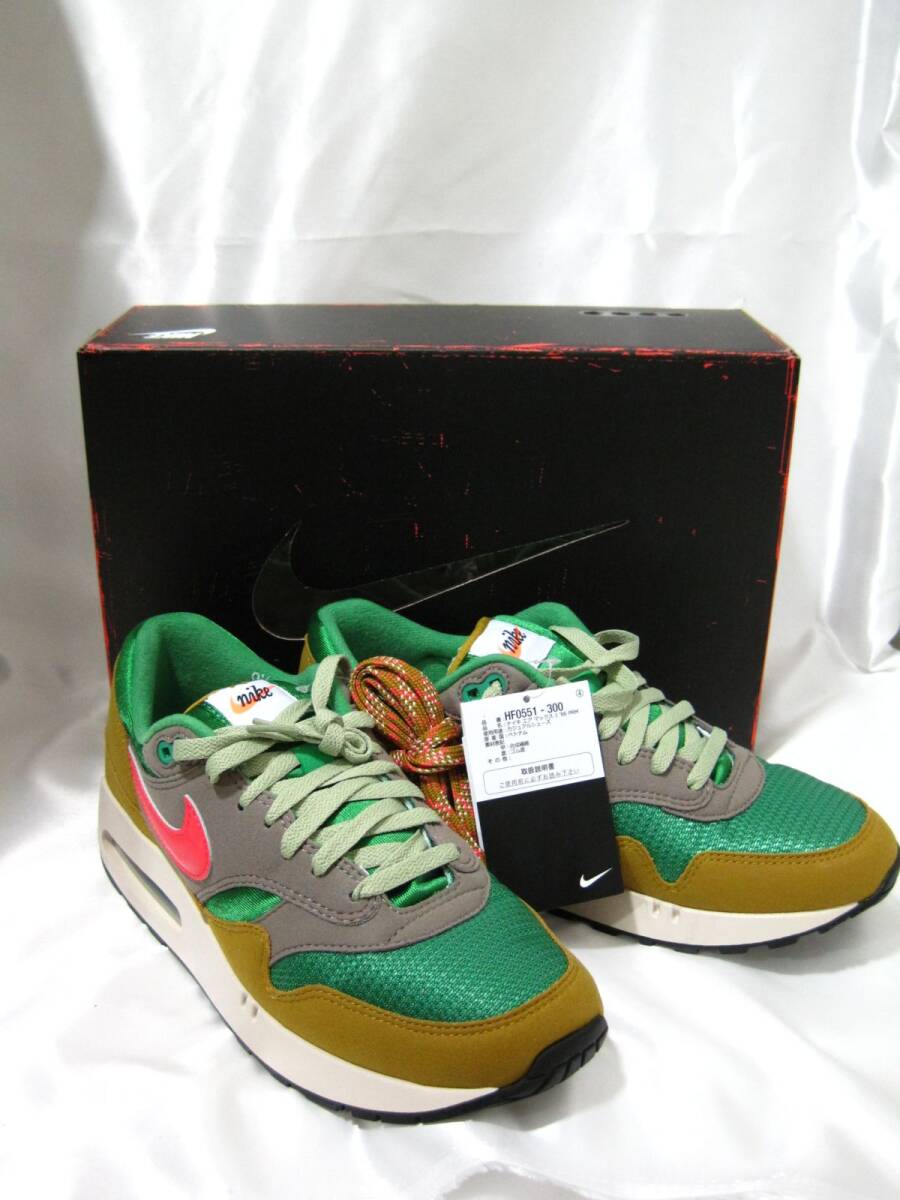 AK-191▼即決 未使用品 NIKE AIR MAX 1 86 27.5cm 9 1/2 HF0551-300 スニーカー シューズ 替え紐付き