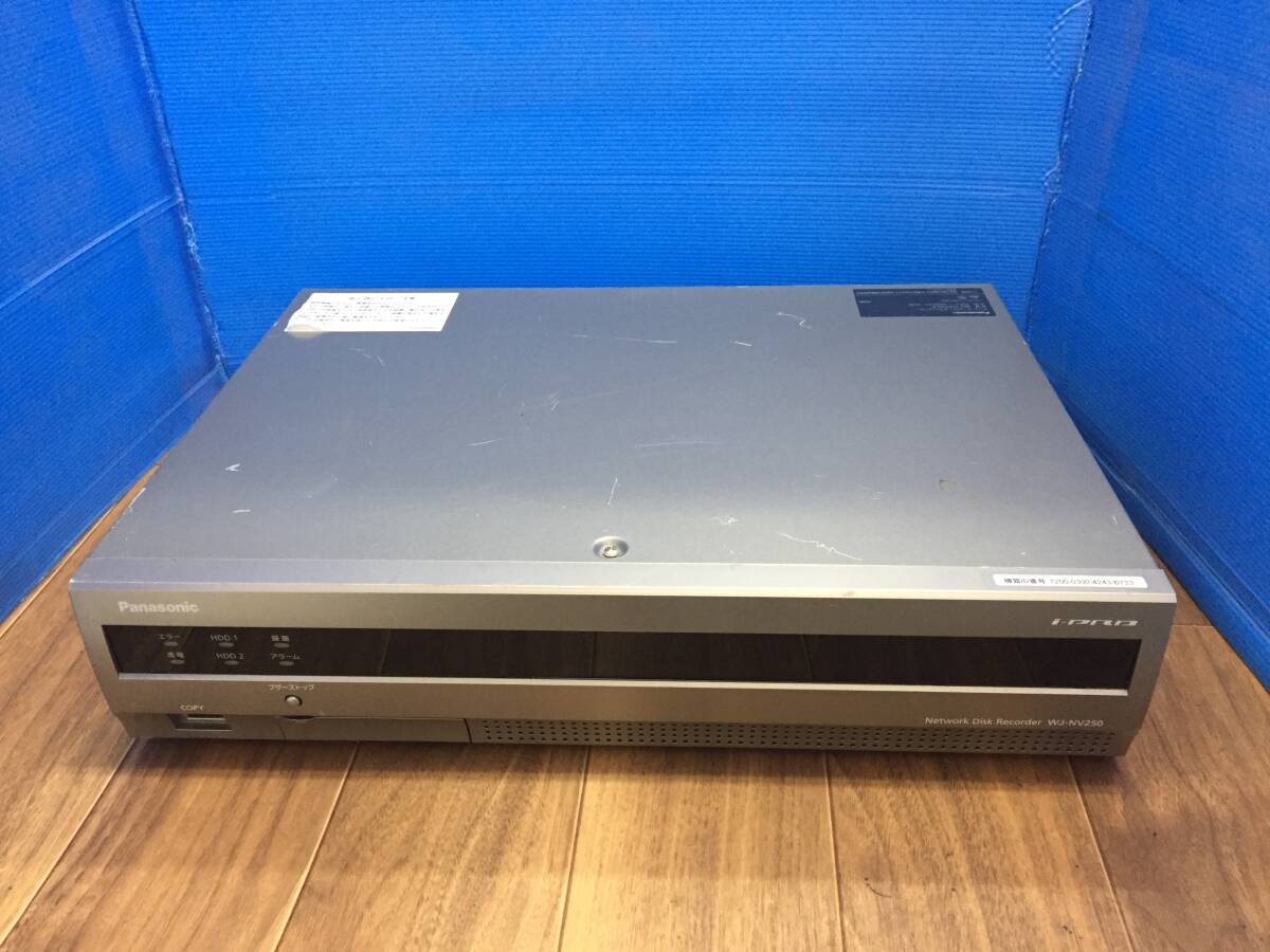  パナソニック WJ-NV250/4 ネットワークディスクレコーダーHDD有り (1TB×2)通電OK　ジャンク8071