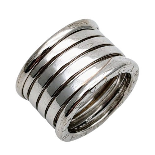 【新品仕上げ済】 BVLGARI ブルガリ Ｂ-ZERO1 ビーゼロワン リング 5バンド #8.5 K18WG ホワイトゴールド 10.95g 指輪