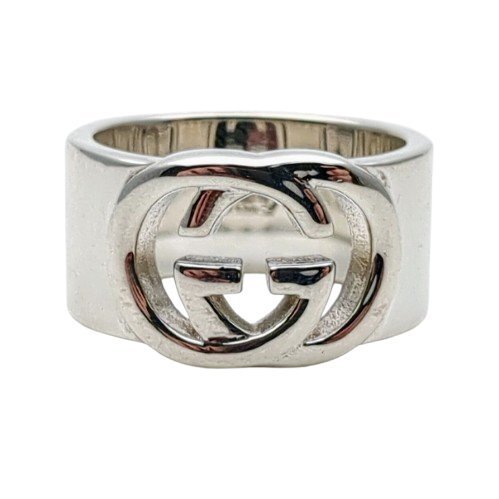 【新品仕上げ済み】 GUCCI グッチ リング インターロッキングG GGロゴ #14 SV925 指輪 アクセサリー ジュエリー シルバー 保存袋 箱付き