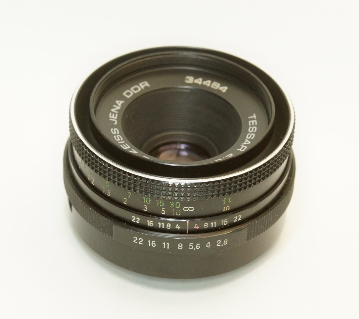 ドイツ製 Carl Zeiss Jena Tessar 2.8/50 M42 897NB-484 ブラック 中後期型 A/M切替レバー 80年代