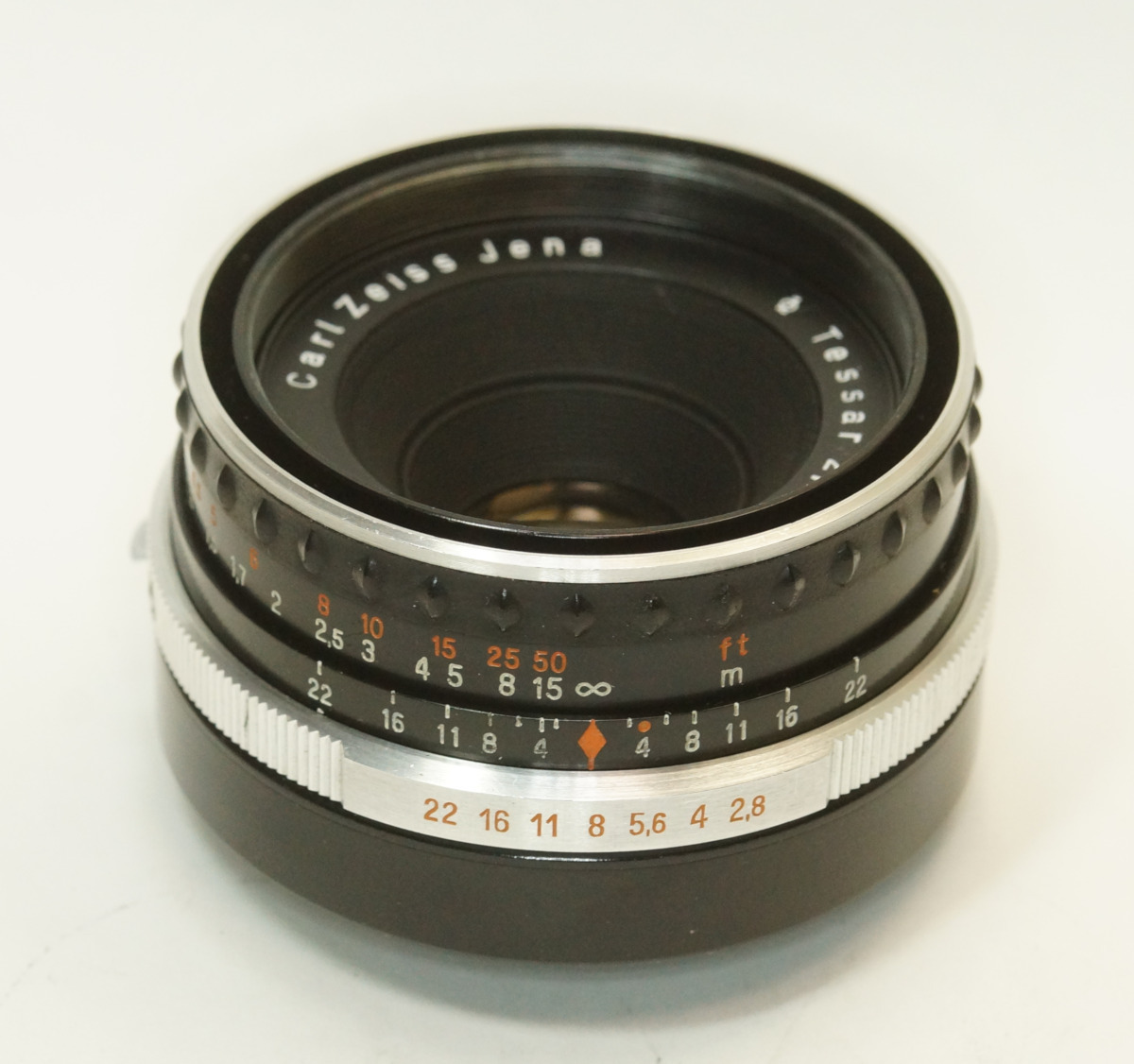 ドイツ製 Carl Zeiss Jena Tessar 2.8/50 Q1 レジン M42 898N-841 絞羽6枚 Q1 絞込レバー 