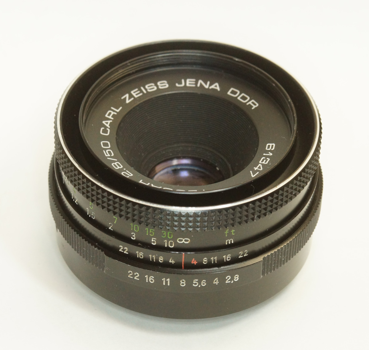 ドイツ製 Carl Zeiss Jena Tessar 2.8/50 M42 896NA-347 ブラック 中期型 A/M切替レバー 80年代