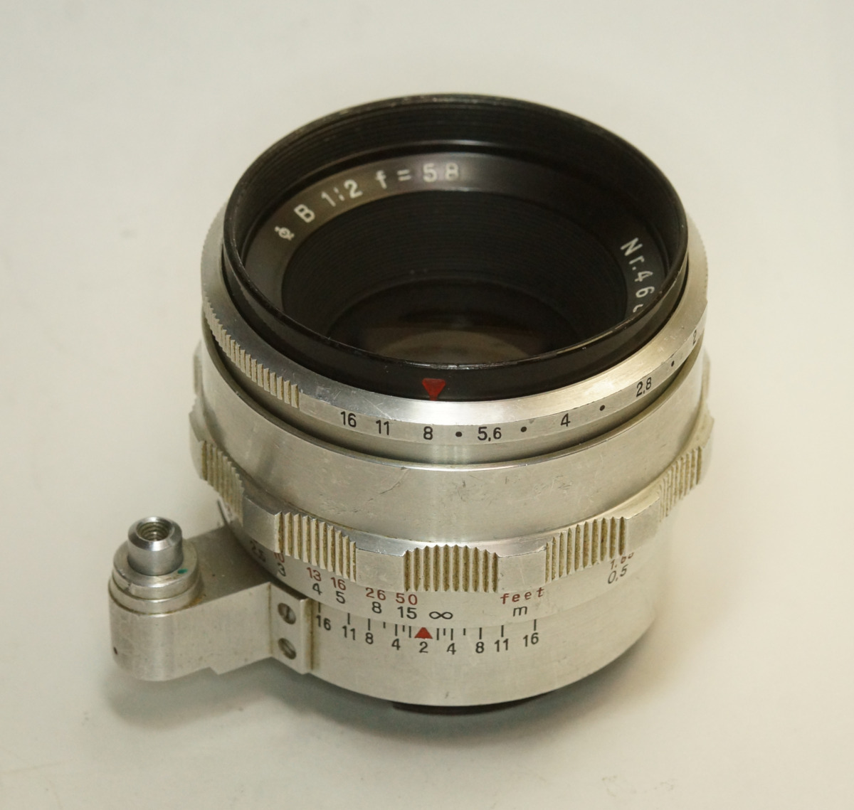 ドイツ製 Carl Zeiss Jena Biotar B 1:2 f=58 Exakta 35NB-106 半自動絞 輸出仕様 絞羽10枚 後期型 50年代