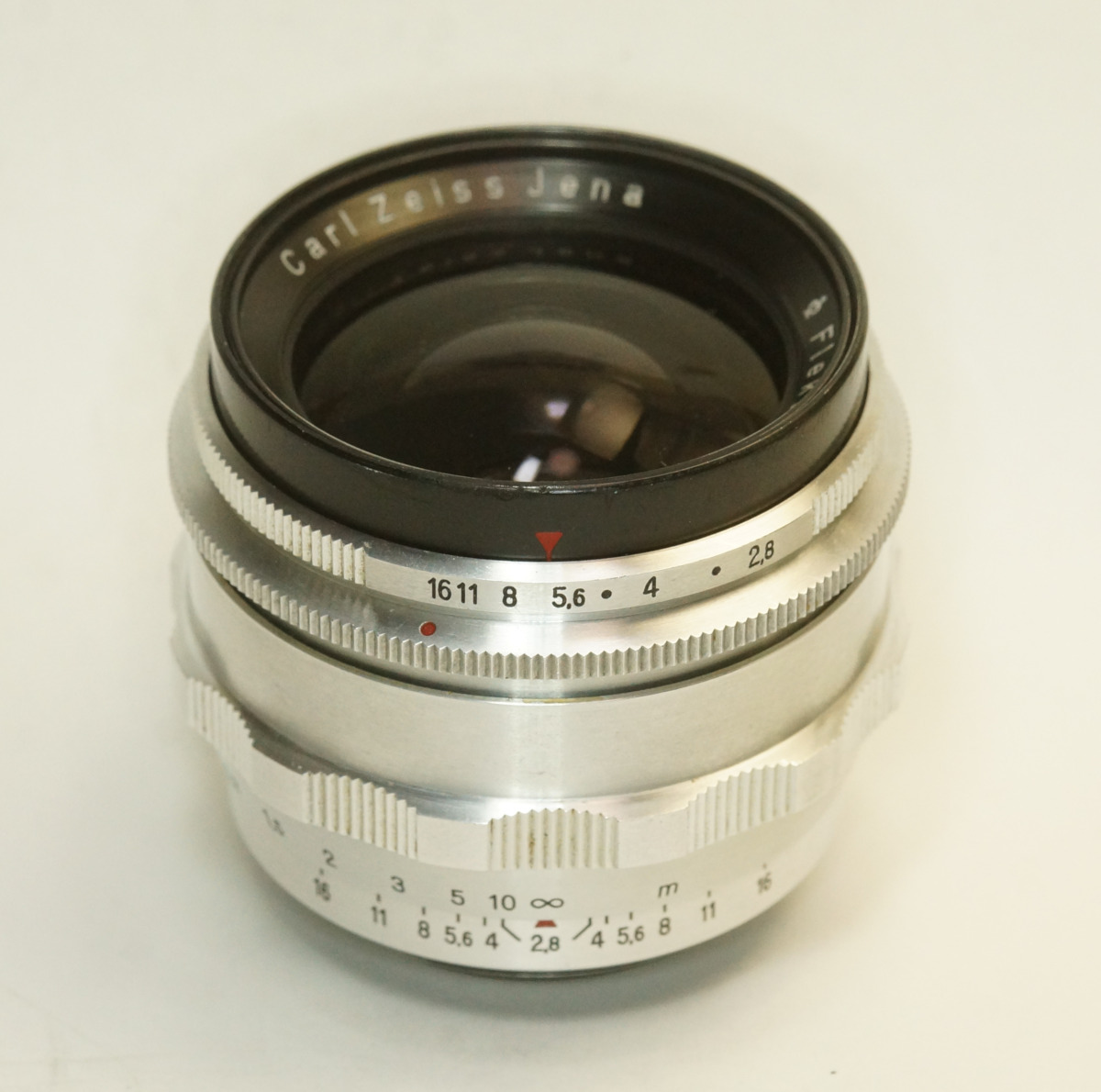 ドイツ製 Carl Zeiss Jena Flektogon 2.8/35 M42 119NB-394 Q1 絞羽12枚 シルバー 50年代 初期型