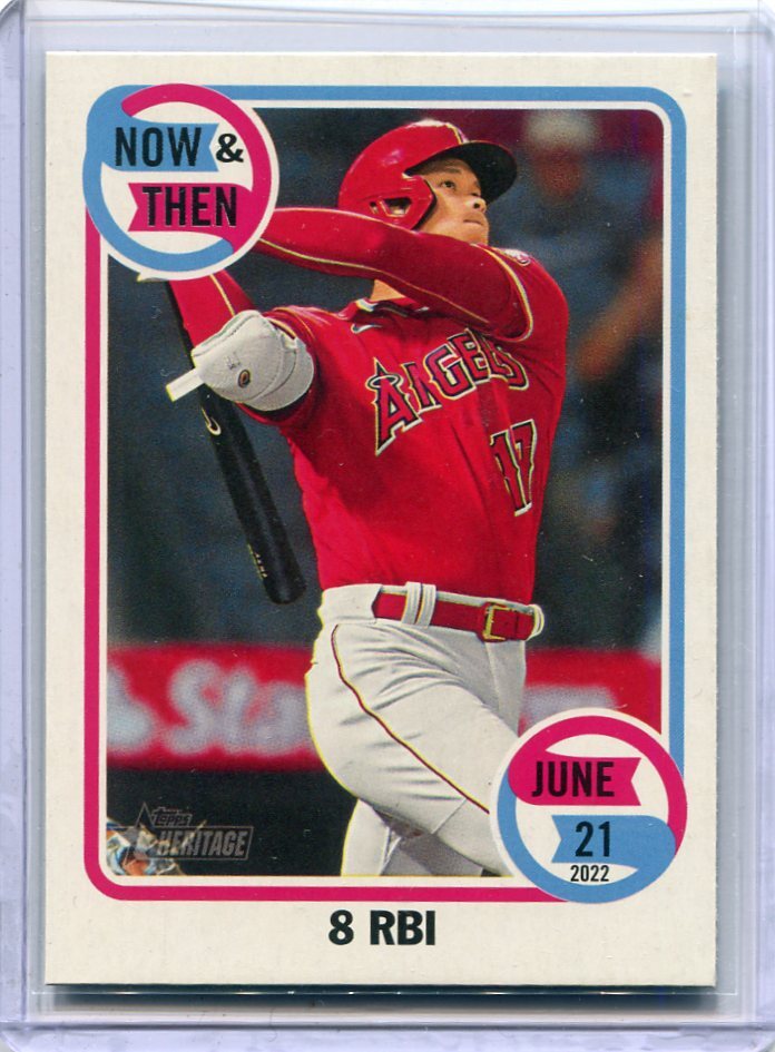 2023 Topps Heritage High Number Now and Then NT-10 Shohei Ohtani 大谷翔平 インサート カード