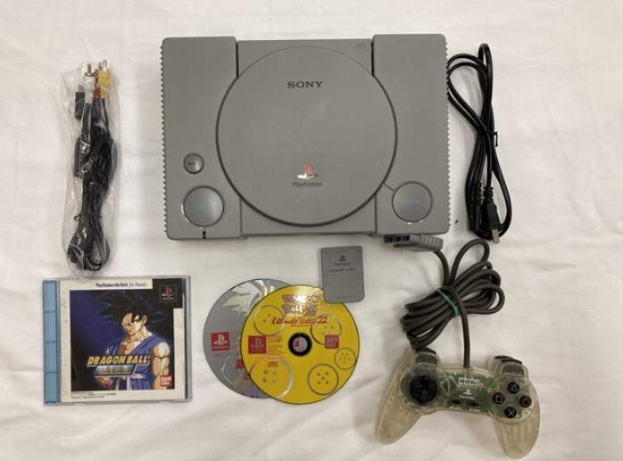 0803-01　メンテ動作品　初代の初代　プロテクト機能なしの　プレイステーション　SCPH-1000本体セット