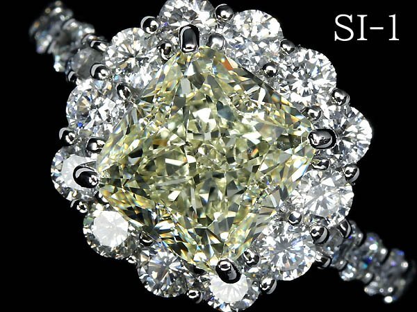 8RML15722S【売り切り】新品【RK宝石】《Diamond》SI-1 極上イエローダイヤモンド 超特大3.112ct 極上脇石ダイヤ 1.4ct Pt950 超高級リング