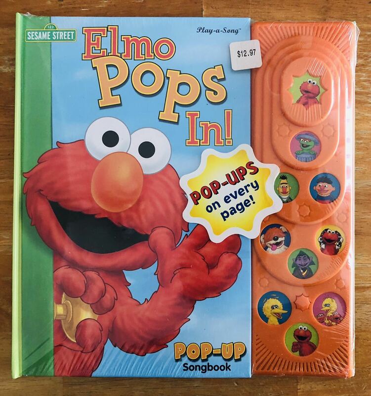 幼児向け英字書 セサミストリート SESAME STREET Elmo Pops In!