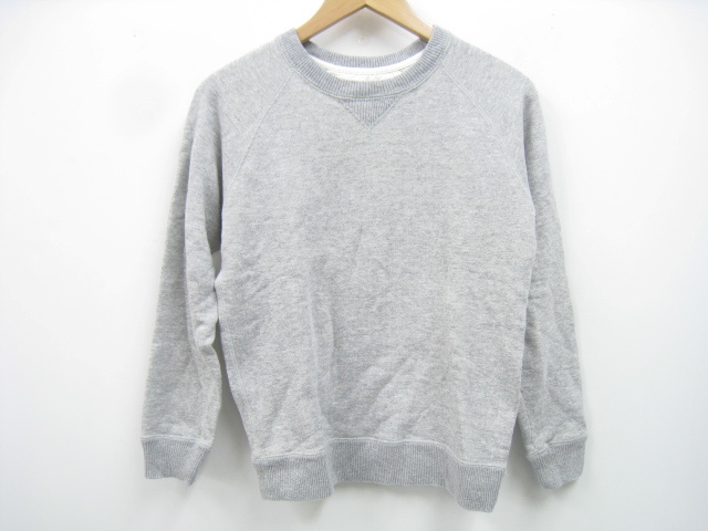 MACPHEE マカフィー 前V スウェット トレーナー 長袖 グレー SIZE 1 