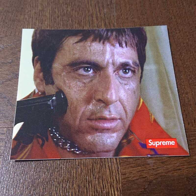 送料無料 Supreme ステッカー スカーフェイス Scarface アル パチーノ ボックスロゴ sticker シュプリーム