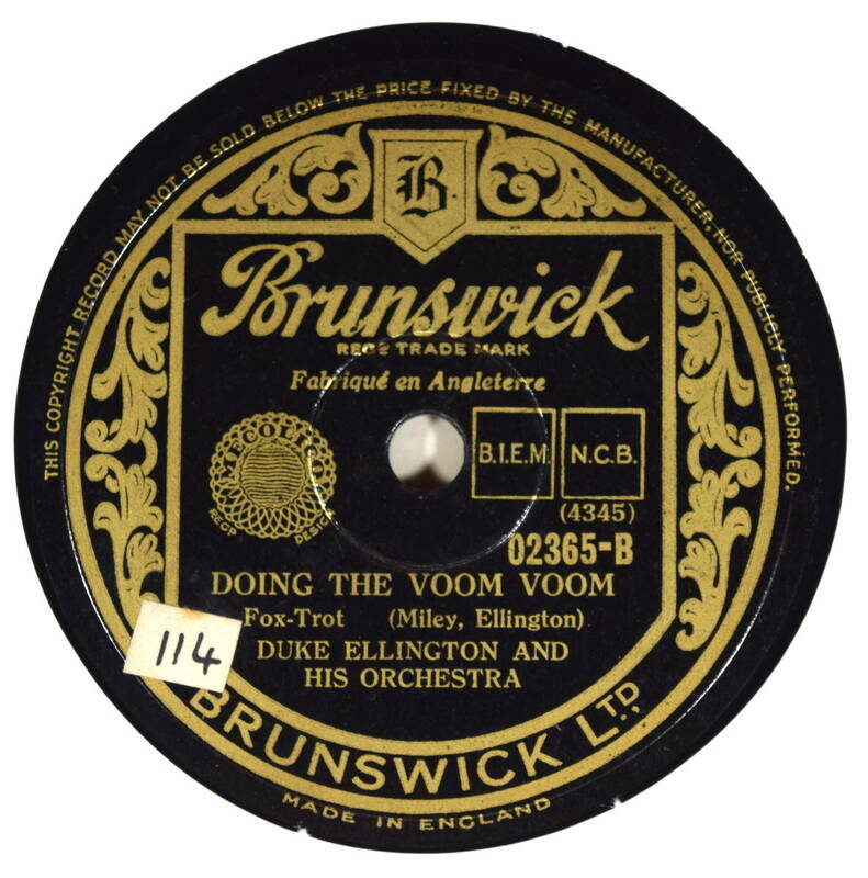 DUKE ELLINGTON & HIS ORCHESTRA.　（Brunswick 02365-A.B　）　(デューク・エリントン)　SP盤　 78 rpm 《英国盤》