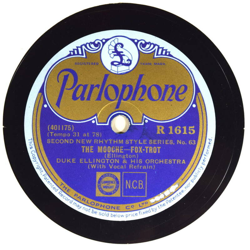 DUKE ELLINGTON & HIS ORCHESTRA.（PARLOPHONE R1615） (デューク・エリントン)　SP盤　78rpm 　JAZZ