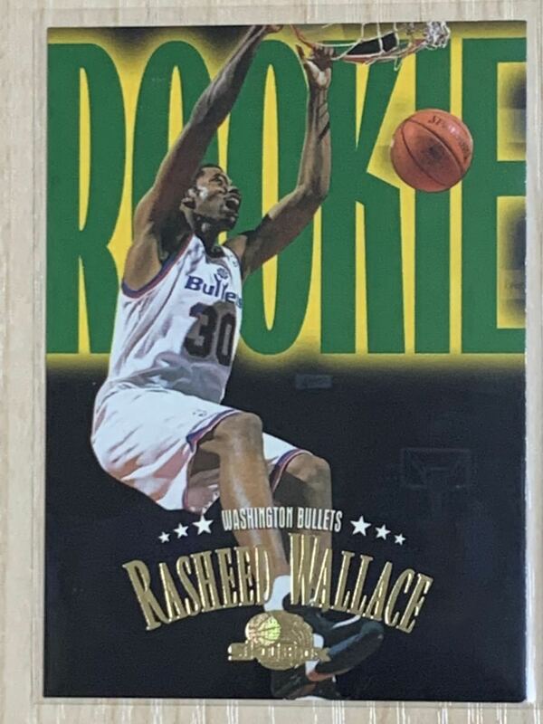 NBA Trading Card Rasheed Wallace Skybox Rookie Card RC ラシードウォレス ルーキーカード 90年代 Washington Bullets Wizards