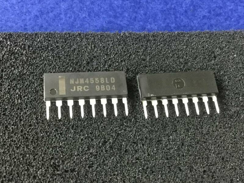NJM4558LD 【即決即送】JRC デュアルオペアンプ IC [162ToK/259130M] Dual Operational Amplifier 2個セット