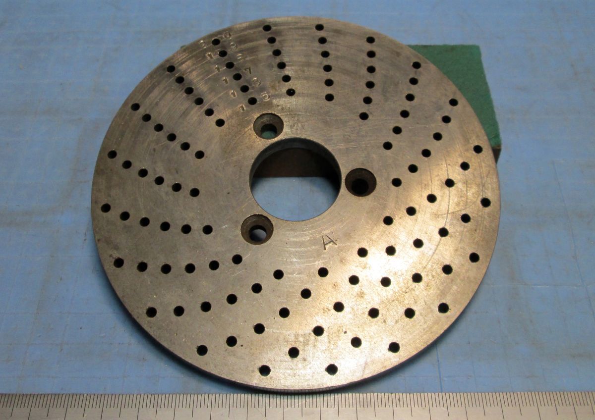 FC078 割出用プレート A 丸127×丸28.2×t7.1 中古