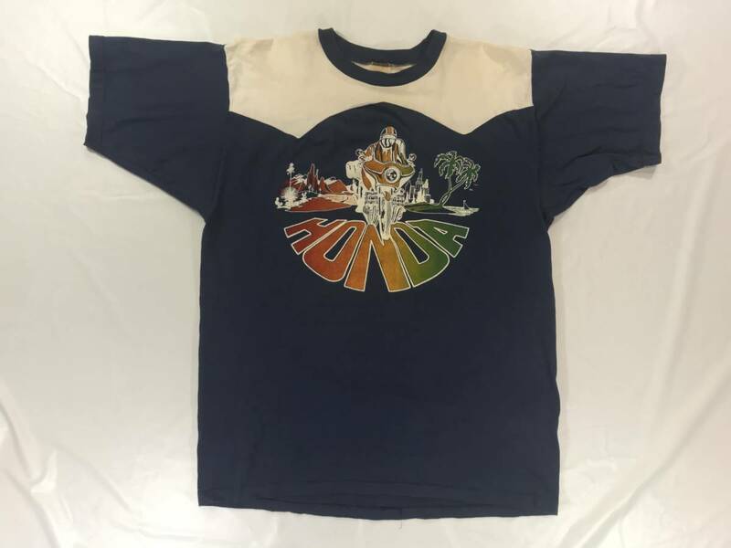 古着 19982 Lサイズ Tシャツ RUSSELL ラッセル USA コットン ビンテージ オリジナル vintage 80 70 HONDA ホンダ バイク old オールド