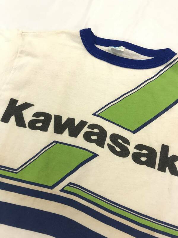 古着 19987 Mサイズ 半袖 Tシャツ kawasaki カワサキ USA コットン ビンテージ オリジナル vintage 80 70 バイク old オールド