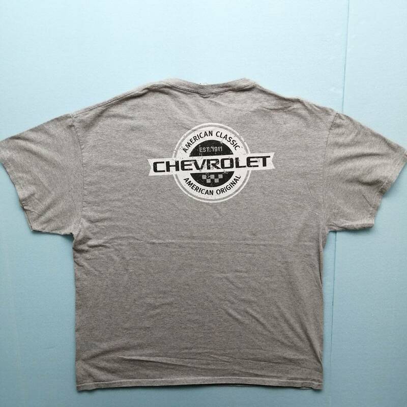 ★GILDAN製★　CHEVOLET　バックプリント　GRAY XL