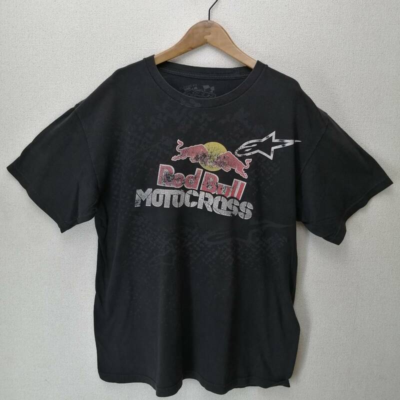 Red Bull MOTOCROSS MEN'S L Tシャツ　BLACK