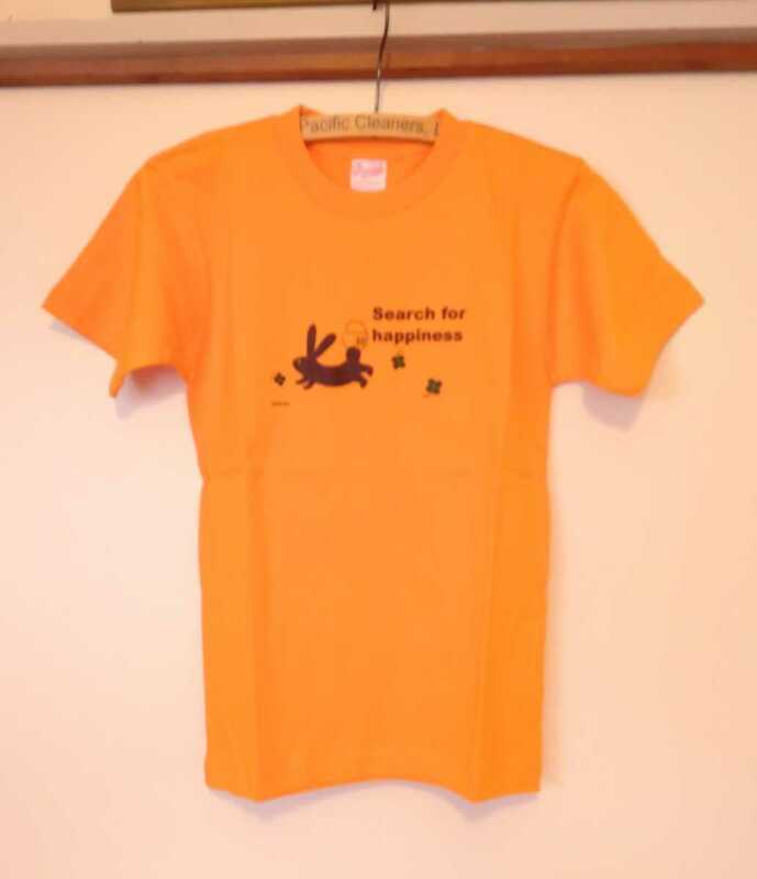 未使用品　ウサギ　オレンジ半袖Tシャツ サイズ150