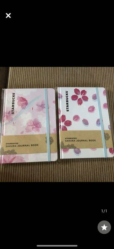 スターバックス ジャーナルブック STARBUCKS スタバ さくら 桜 2冊セット　2019 中目黒