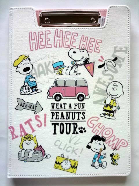 【廃盤】 USJ 限定★スヌーピー/バインダー 布製/2020年 PEANUTS TOUR★送料310円～