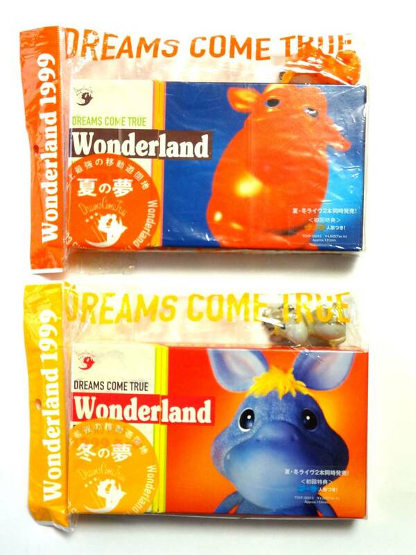 【VHS/ビデオテープ 2本】 ドリカム★WONDERLAND 1999 夏の夢/冬の夢★初回 特典 人形★ドリームズ・カム・トゥルー/DREAMS COME TRUE