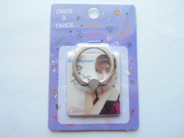 韓国　K-POP ☆TWICE トゥワイス　MOMO モモ☆IRING アイリング　スマホリング　F-40