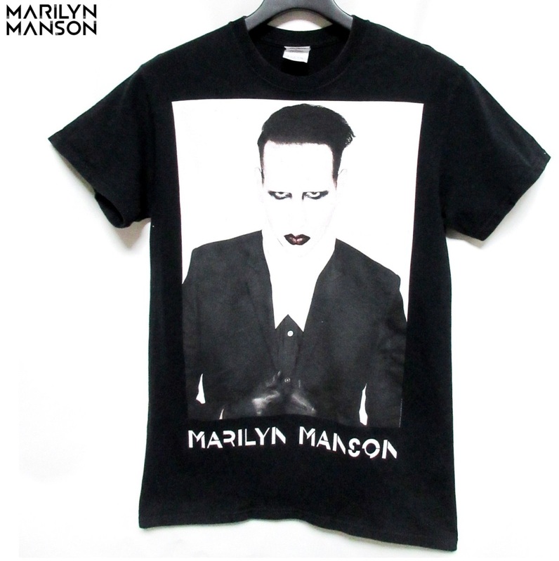 Marilyn Manson マリリンマンソン 大プリント バンドT 2015 ツアー Tシャツ