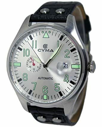 CYMA シーマ 自動巻 メンズ 腕時計 ミリタリー 　CYMA since1862 CS-1001-SV (シルバー)