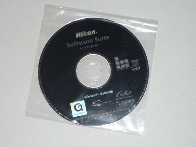 送料無料！新品！未使用！Nikon Softeare Suite for COOLPIX CW07