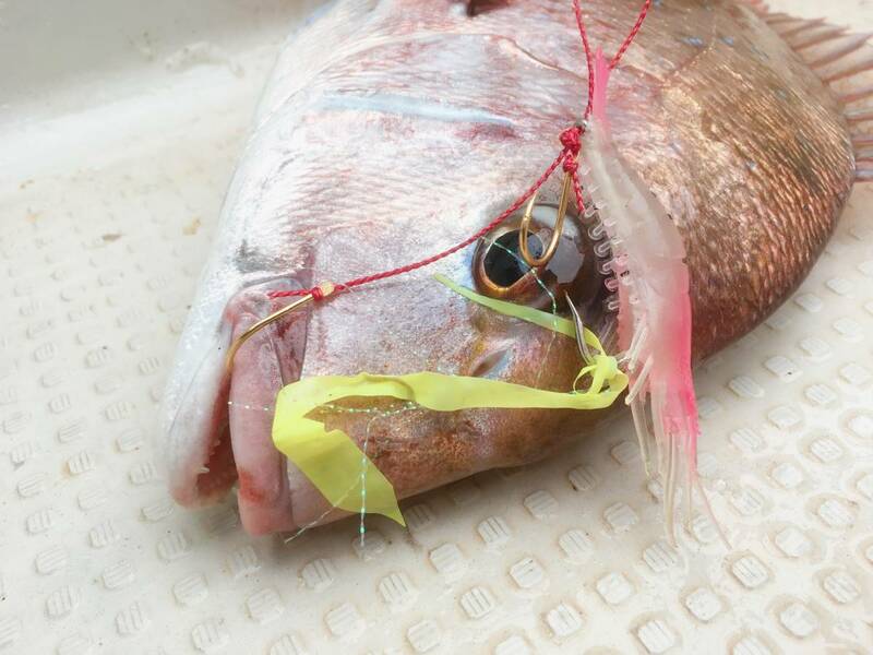 甘鯛、真鯛釣りなら！《ピンク夜光　鯛ラバシュリンプ３個セット》 エギ海老　ダイワ　がまかつ　シマノ　タイラバ仕掛けCBビートワークス