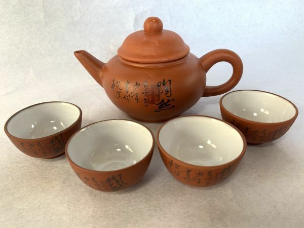 【中国茶器】　陶然　茶器セット　茶壺・茶杯　初心者・練習向け　　K0605Ｉ