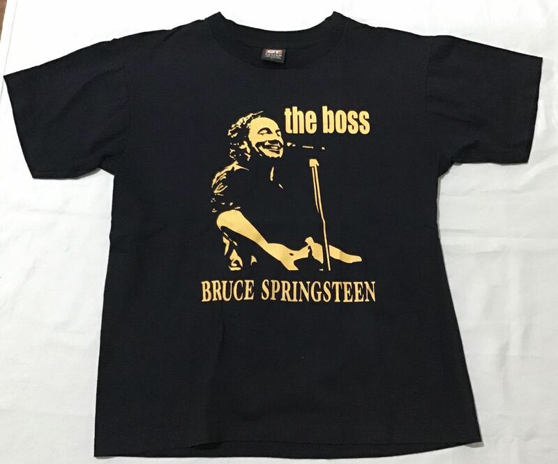 ブルース・スプリングスティーン ロックTシャツ Mサイズ★黒 ボス Bruce Springsteen エレキギター