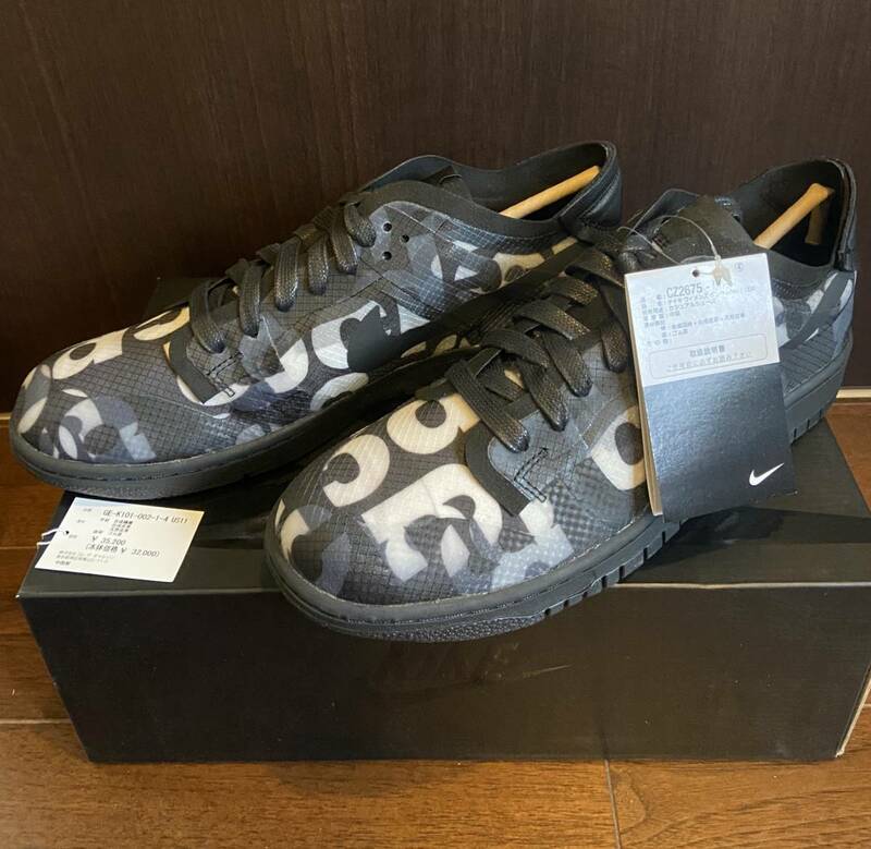 新品 27.5cm US9.5 W NIKE DUNK LOW CDG COMME des GARCONS CZ2675-001 コムデギャルソン ナイキ ダンク