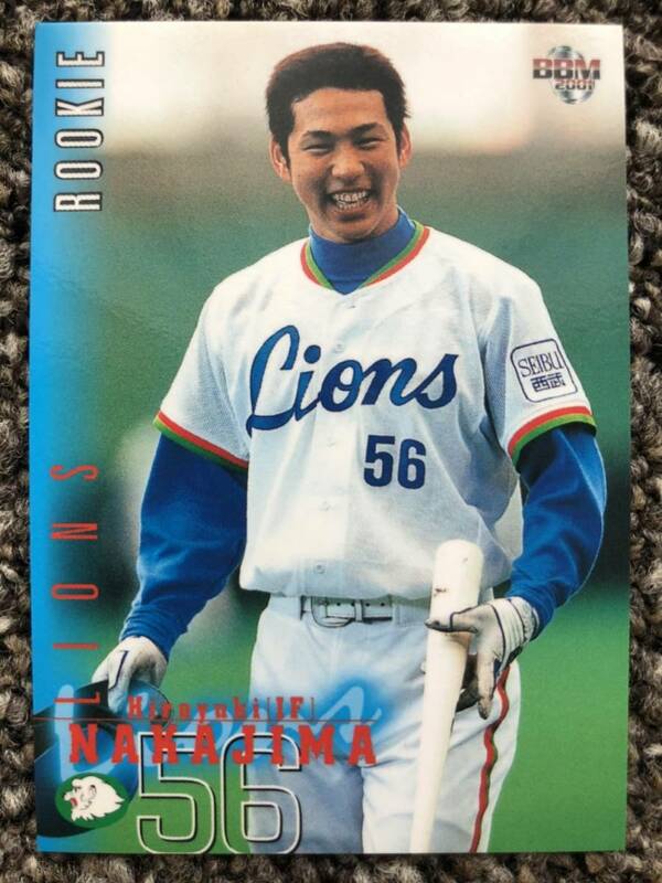 2001 BBM ベースボールカード 中島裕之　 ルーキーカード No.426