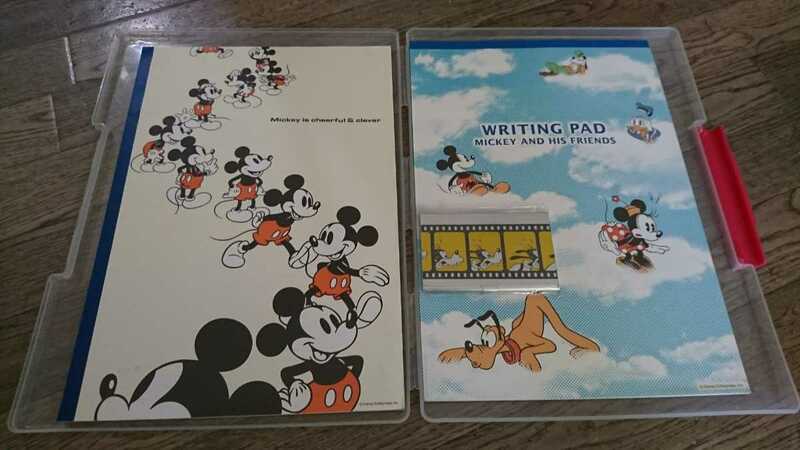 ディズニー ミッキーマウス ライティングパッド アルミカードケース MickeyMouse WritingPad Disney