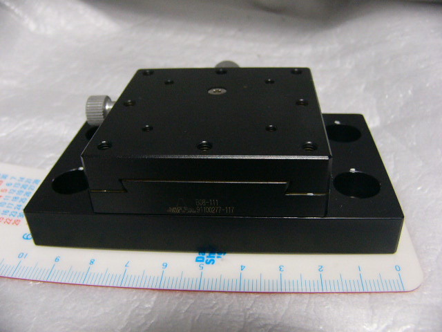 ★ スルガ/駿河精機 B08-111 手動直動X軸ステージ アリ式送りねじ短リード 60×60mm