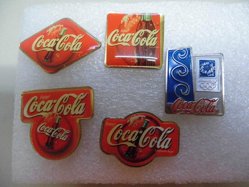 Coca-Cola / コカコーラ　ピンバッジ　5点セット