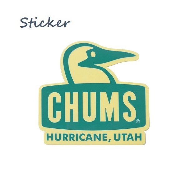 Sticker CHUMS Booby Face Teal CH62-1124 新品 チャムス ステッカー CH62-1124 防水素材