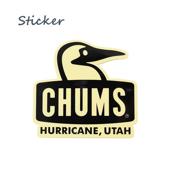 Sticker CHUMS Booby Face BK CH62-1124 新品 チャムス ステッカー 防水素材