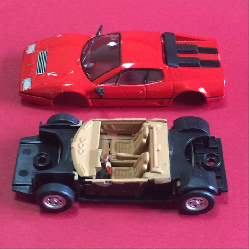 京商 1/64 Ferrari 512 BBi Red 改 内装塗装等