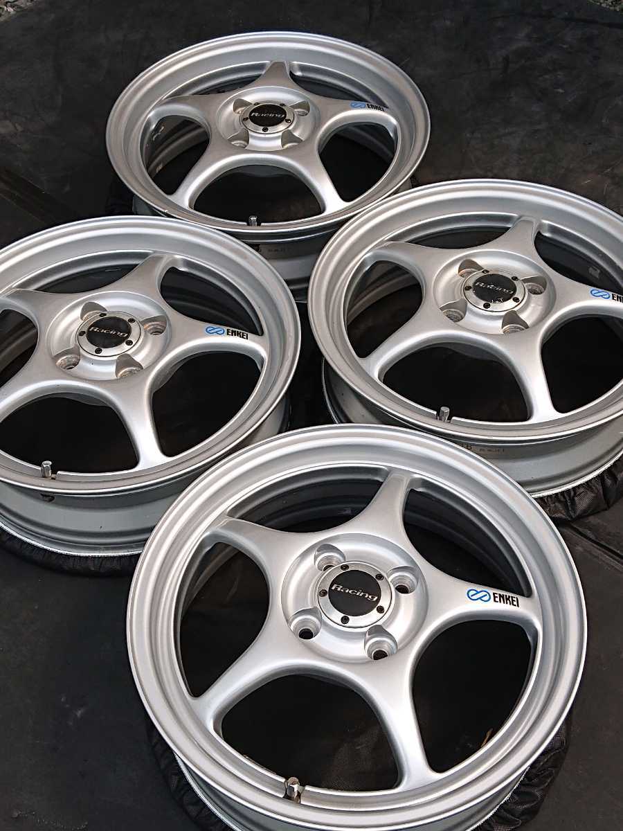ENKEI Racing RP-02 15×5J+45 4H-100 エンケイ レーシング アルミホイール 軽自動車 ワゴンR ムーヴ タント ミラ プレオ デイズアトレー