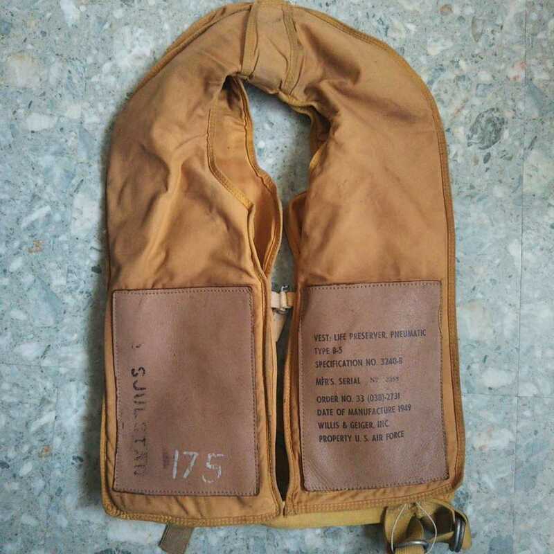 1949年 U.S.AIR FORCE B-5 LIFE VEST 米軍エアフォース ライフベスト　WILLIS&GEIGER社製