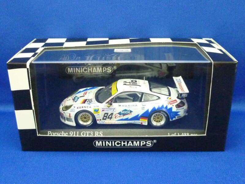 ⑨ミニチャンプス 1/43 ポルシェ 911 GT3RS #84 ル マン 2003(PMA, Porsche, Le Mans 24h)